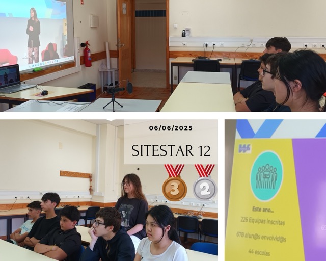 Alunos do 8.ºD conquistam 2.º e 3.º lugar no desafio SiteStar.PT12