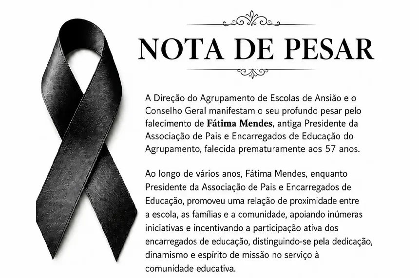 Fátima Mendes – Nota de Pesar